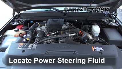 2013 GMC Sierra 3500 HD SLT 6.6L V8 Turbo Diesel Crew Cab Pickup Power Steering Fluid Add Fluid